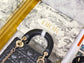 Dior-Mini Lady Dior手袋-三格黛妃-17cm-黑色金扣