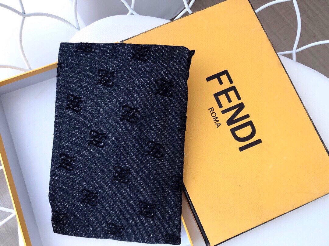 Fendi 植絨金線絲襪