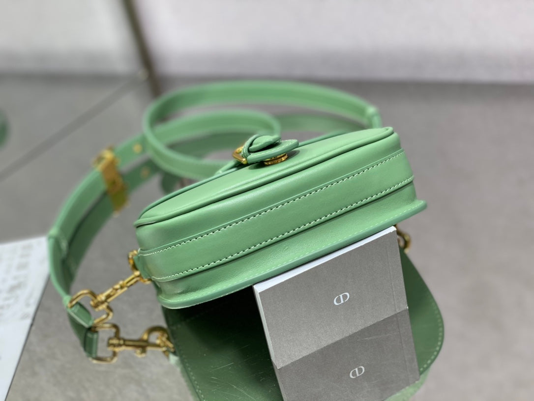 Dior Bobby-小號18cm-薄荷綠牛皮