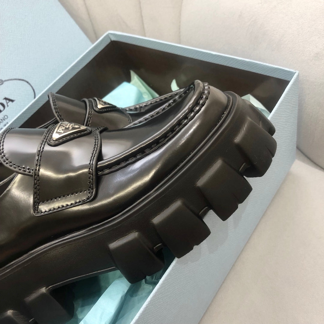 Prada鞋-Prada Monolith 方頭經典款 樂福鞋