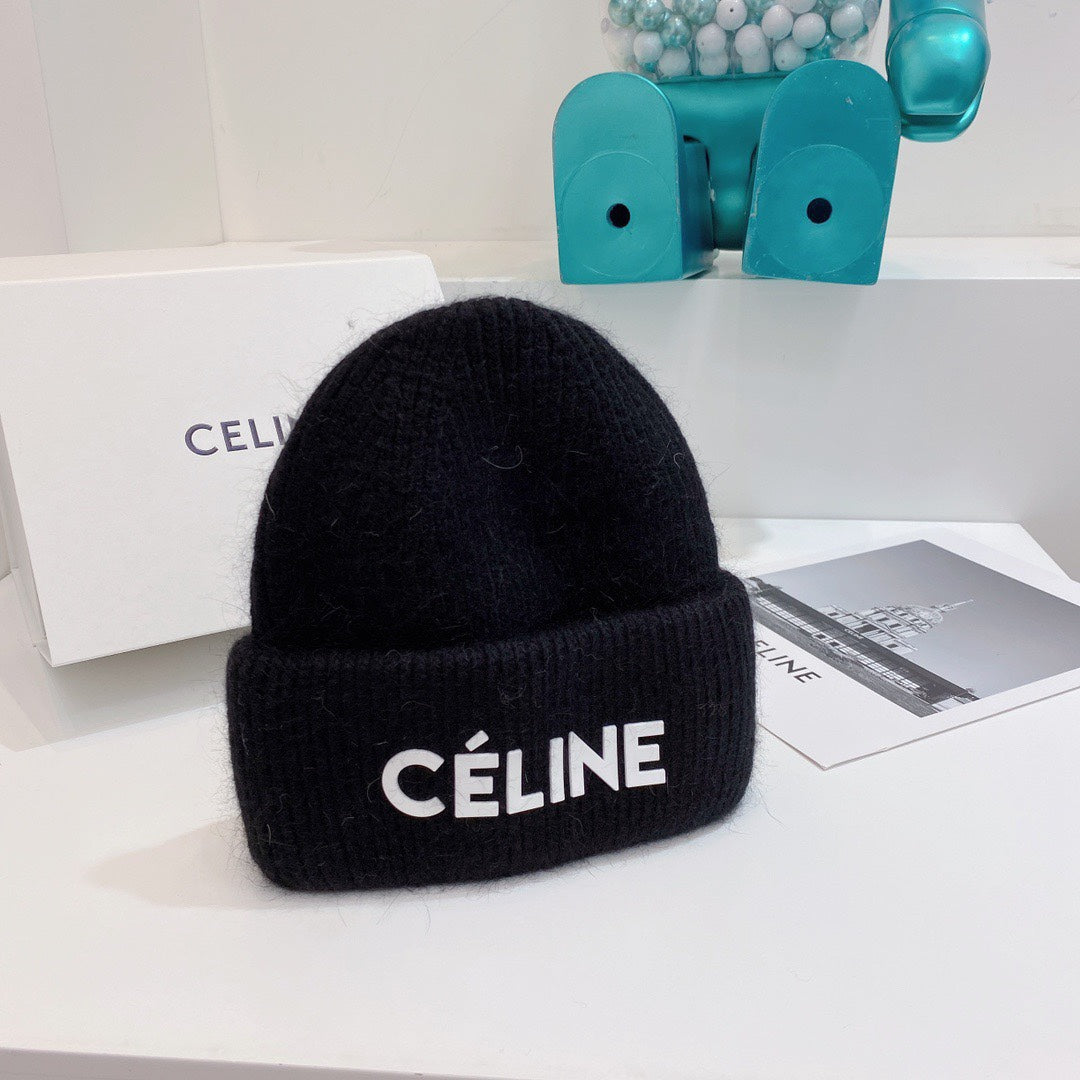 Celine-毛帽-黑色