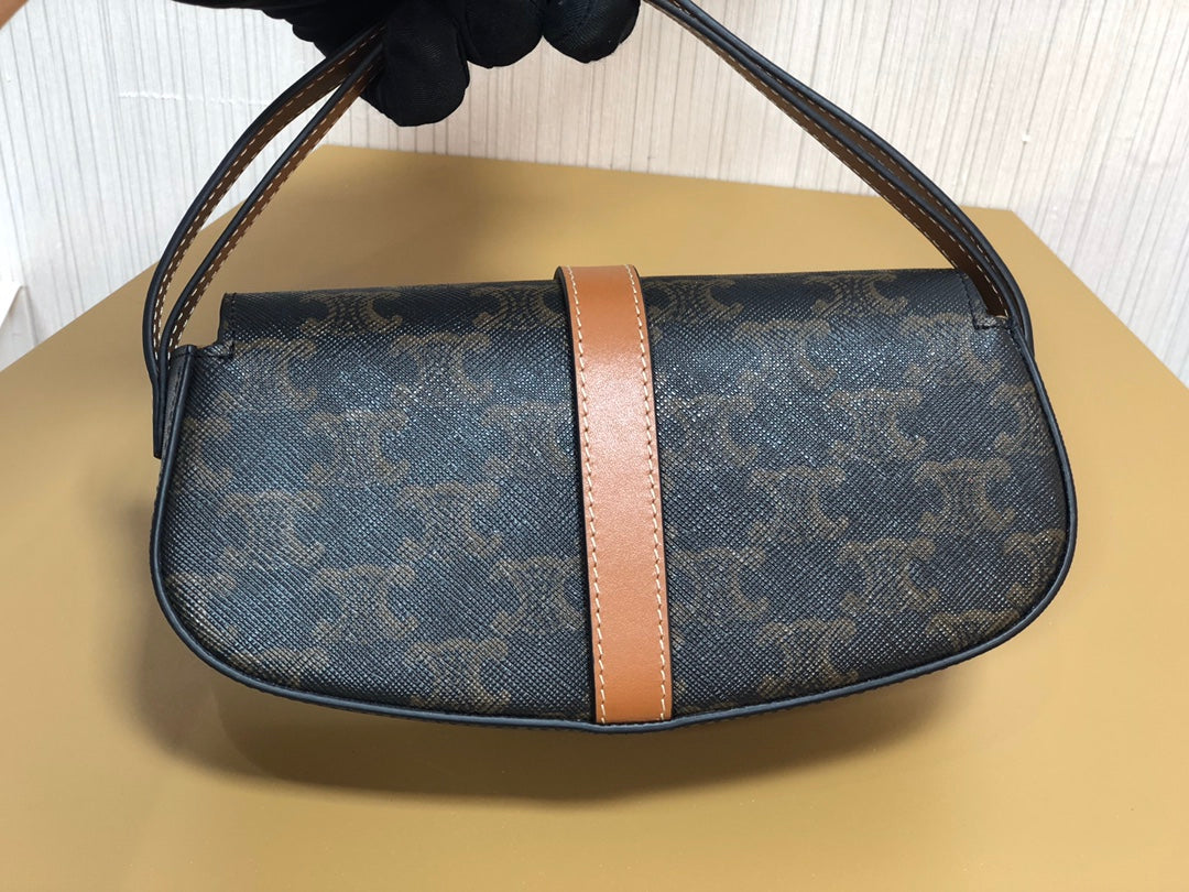 賽C家-Mini Tabou Clutch 鎖頭飾腋下包 老花