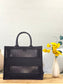 Dior Book Tote-大號41.5cm-黑色網格帆布