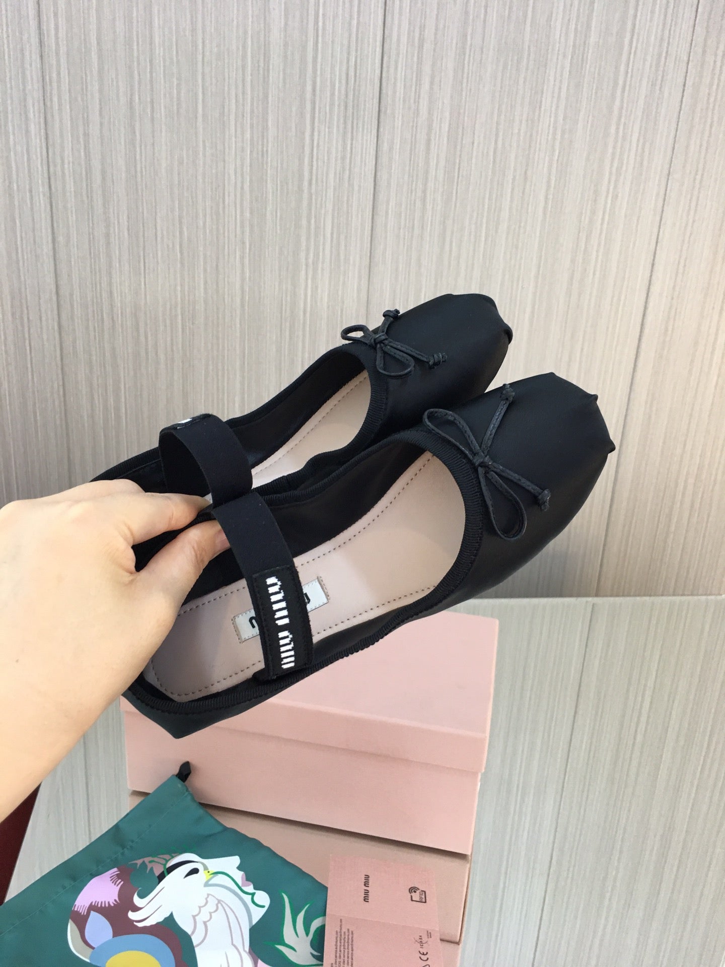 穆M家-2023春夏新款 法式仙女芭蕾舞單鞋 黑色