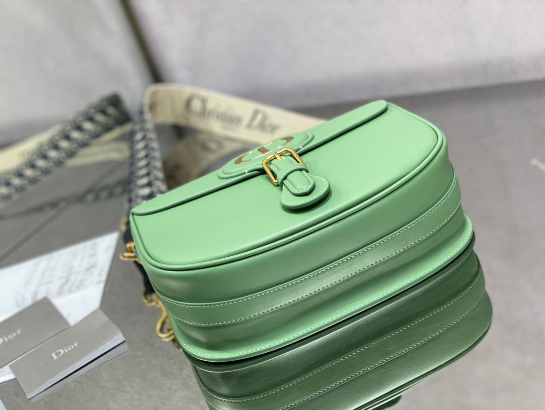 Dior Bobby-大號27cm-薄荷綠牛皮