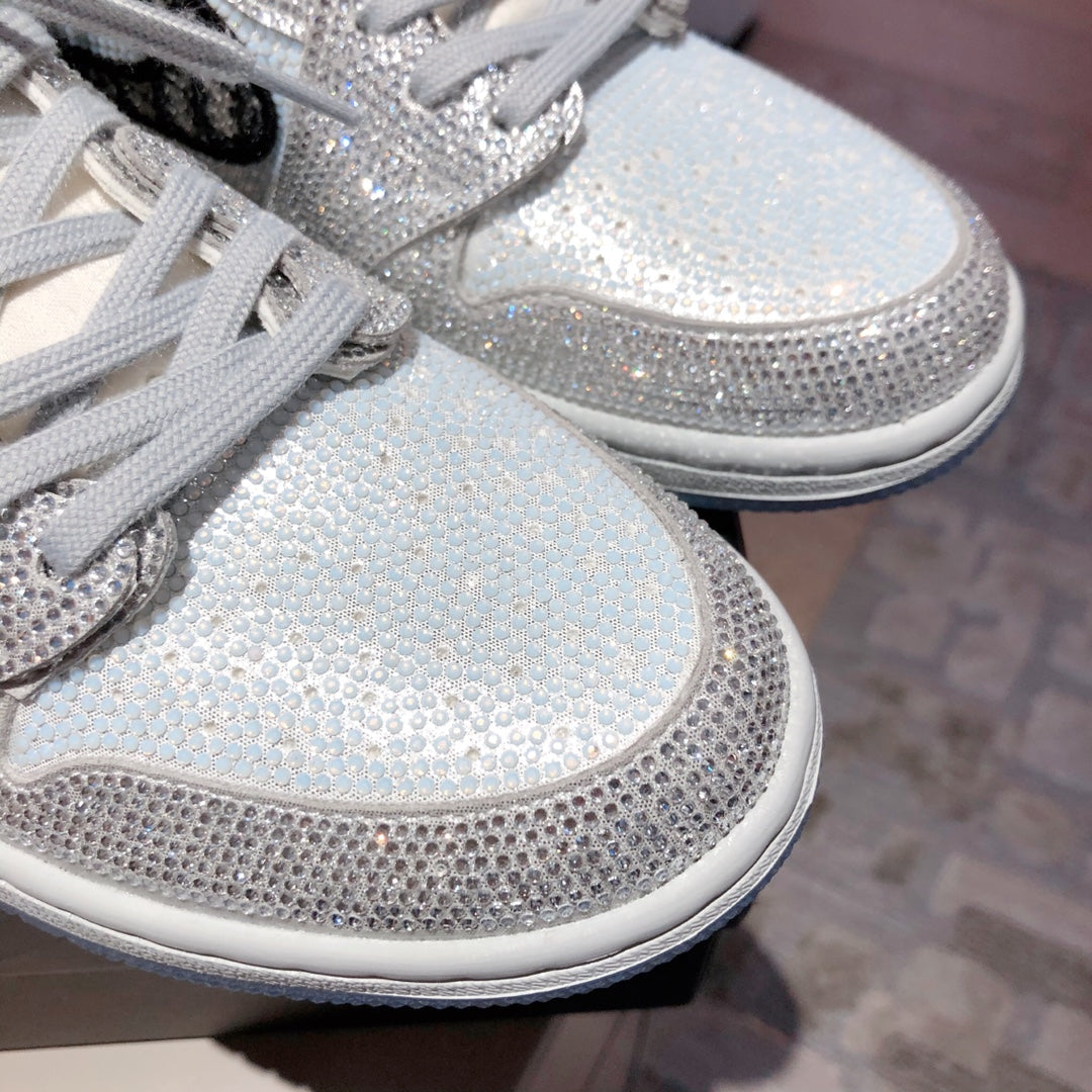 迪D家-耐吉聯名款 滿鑽 force（灰）
