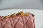 Dior Caro 小號20cm-漸變粉小牛皮