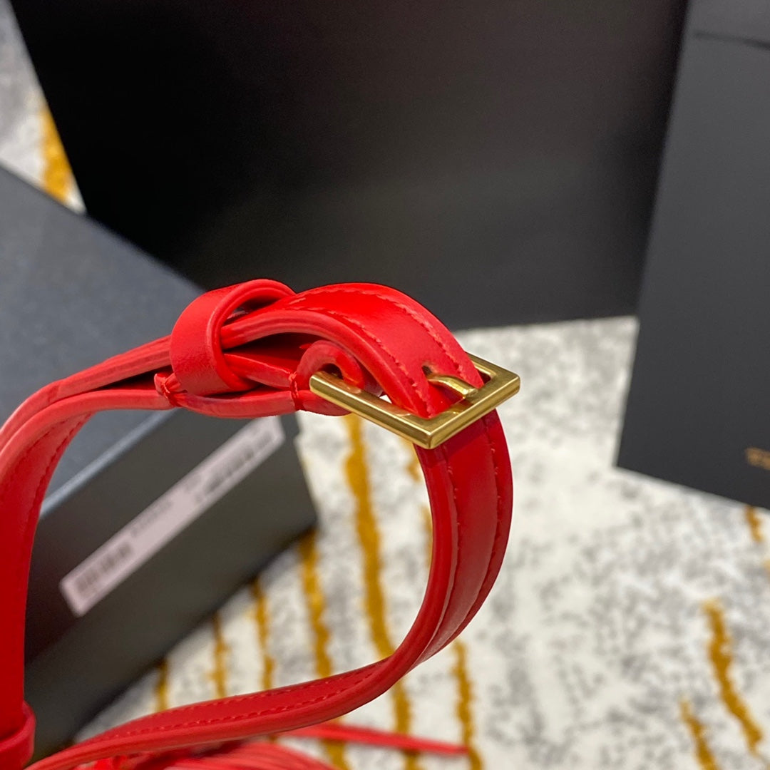 聖Y羅-Lou Bag 相機包-紅色金扣