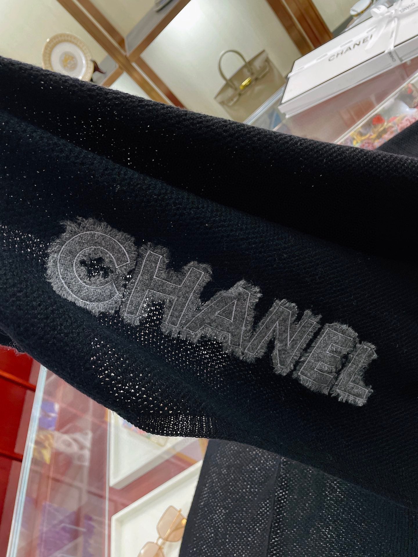 Chanel 羊絨圍巾