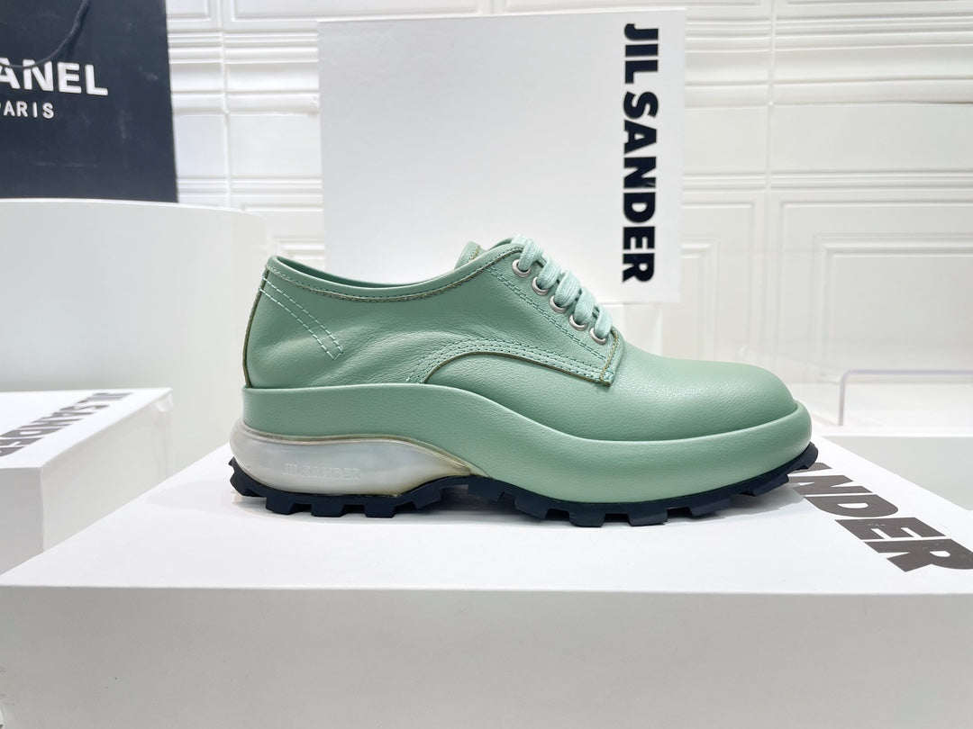 Jil sander-2022秋冬 爆休閒系列 厚底透明跟低幫休閒鞋 情侶款