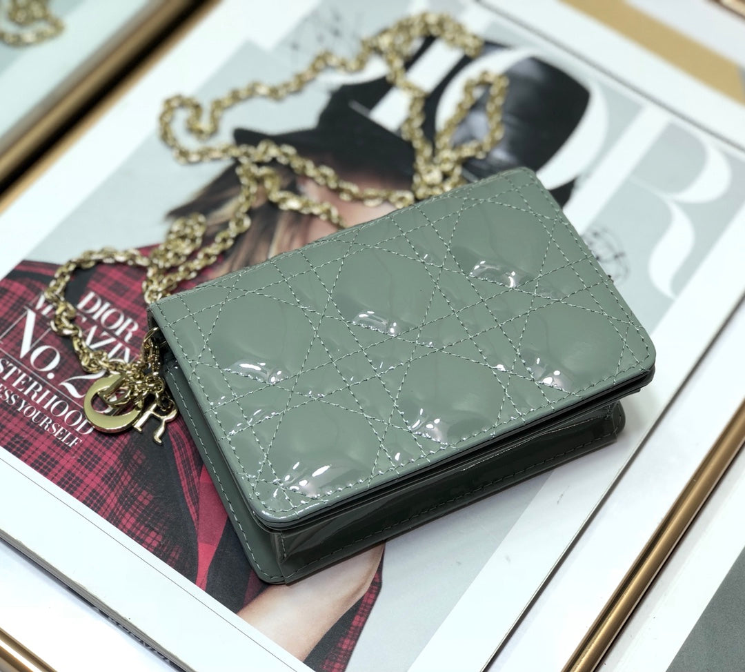 Dior Lady Dior Nano 鏈條卡包／腰包