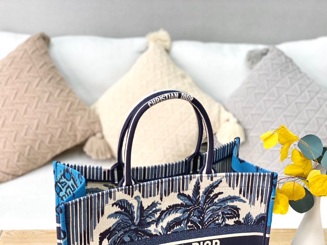 Dior Book Tote-大號41.5cm-夏日椰林