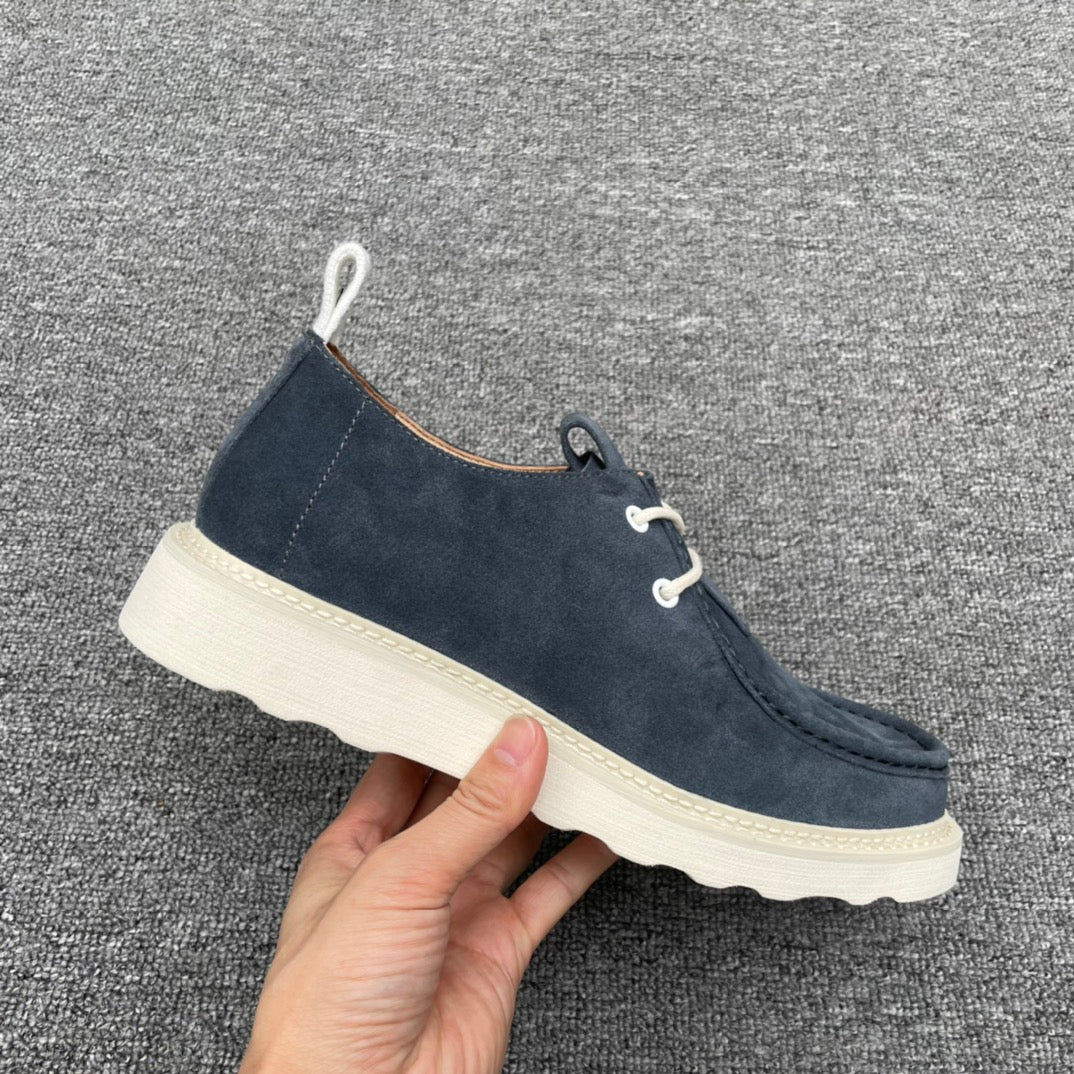 Bot-厚底休閒鞋 絨皮面料