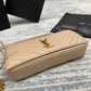 YSL  Kate 99絎縫小羊皮手袋-杏色金扣