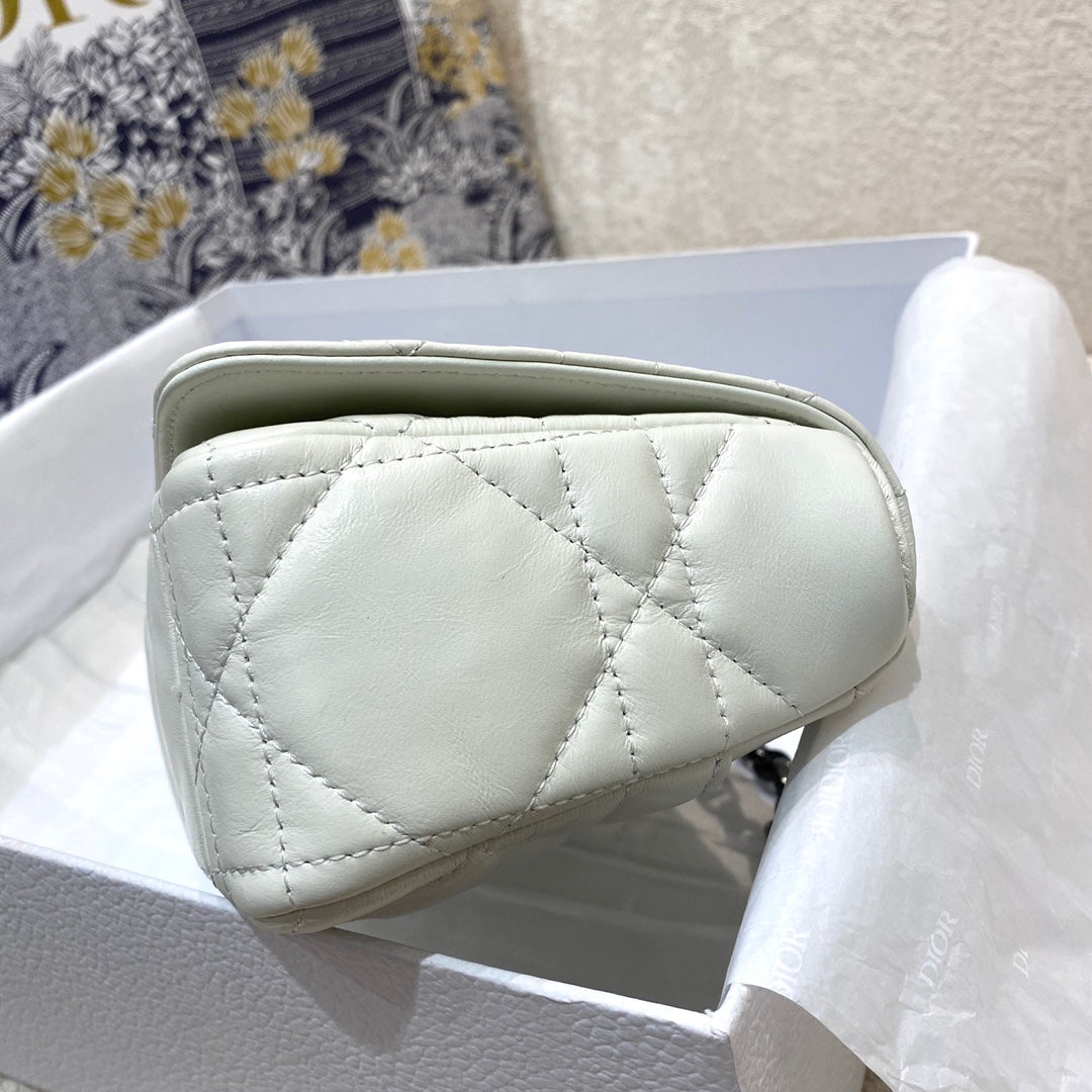 Dior-Caro 菱格紋 胖胖包 小號 黑色