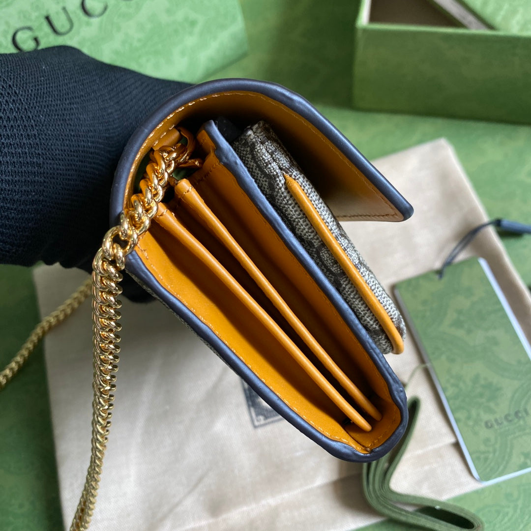 Gucci 鎖扣鏈條包 長夾