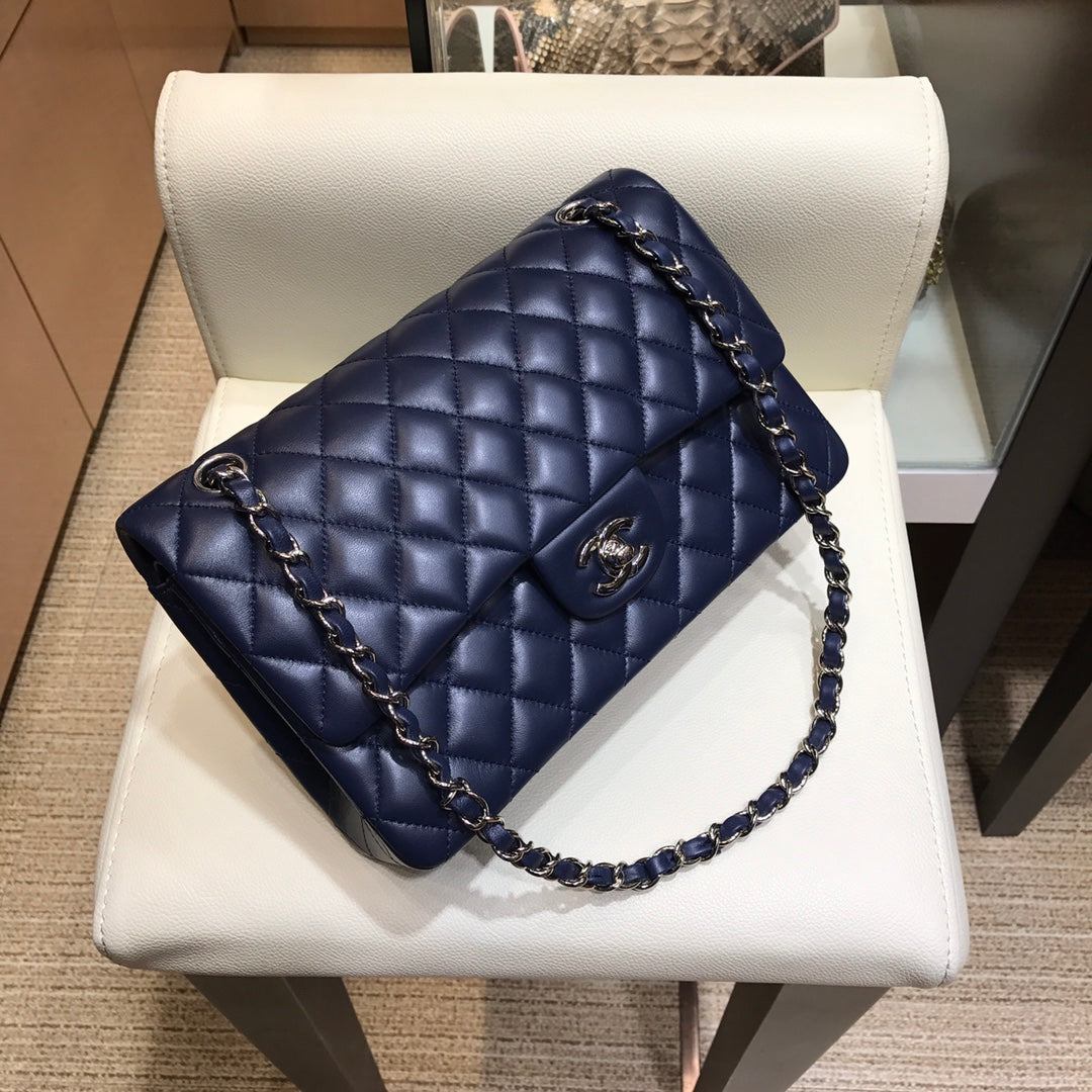 小香家-經典款菱格系列 CF包 銀鍊 25cm