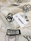 Chanel 羊絨銀線印花長巾