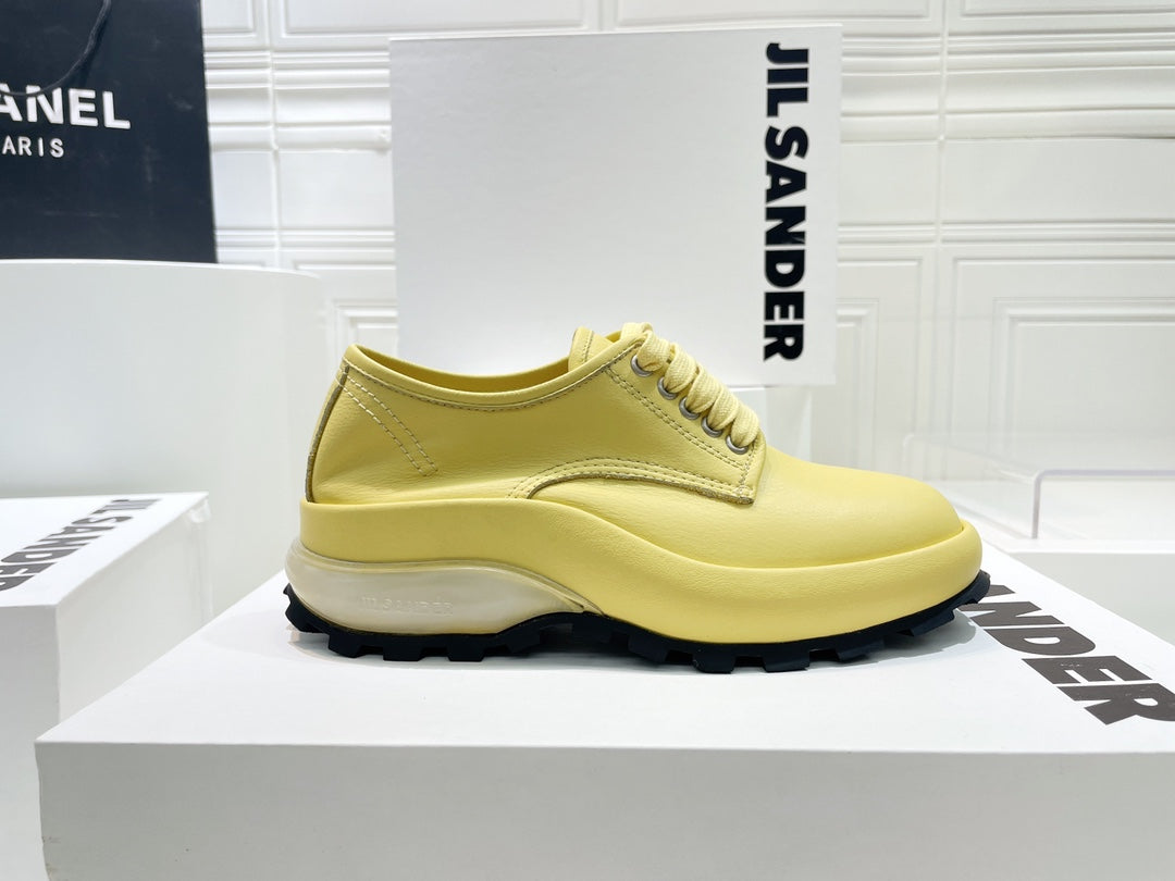 Jil sander-2022秋冬 爆休閒系列 厚底透明跟低幫休閒鞋 情侶款