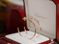 Cartier 釘子耳環-玫瑰金/白金-半鑽