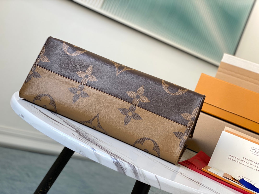 M45320 路L家-Onthego 手袋 大號 黑皮長肩帶