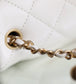 Chanel 金球CF口蓋包-白色