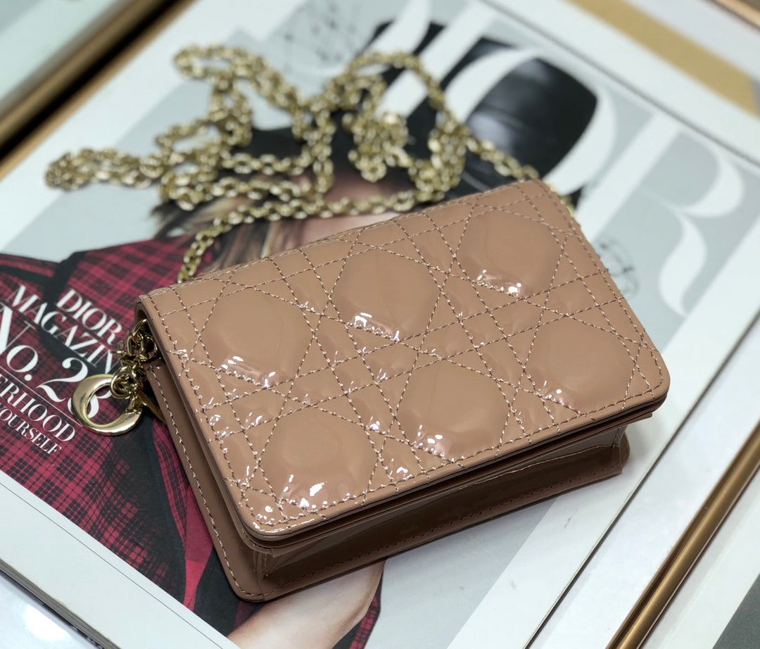 Dior Lady Dior Nano 鏈條卡包／腰包