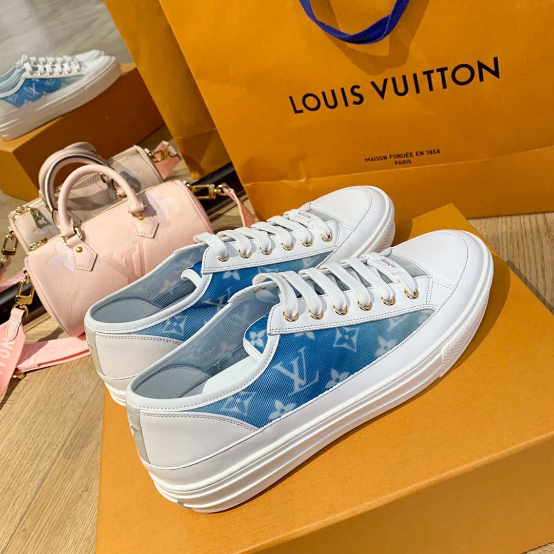 LV鞋-LV Charlie 2022春 低筒 藍色