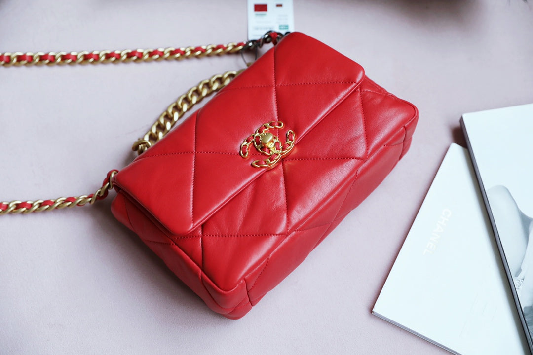 Chanel 19Bag-小號紅色