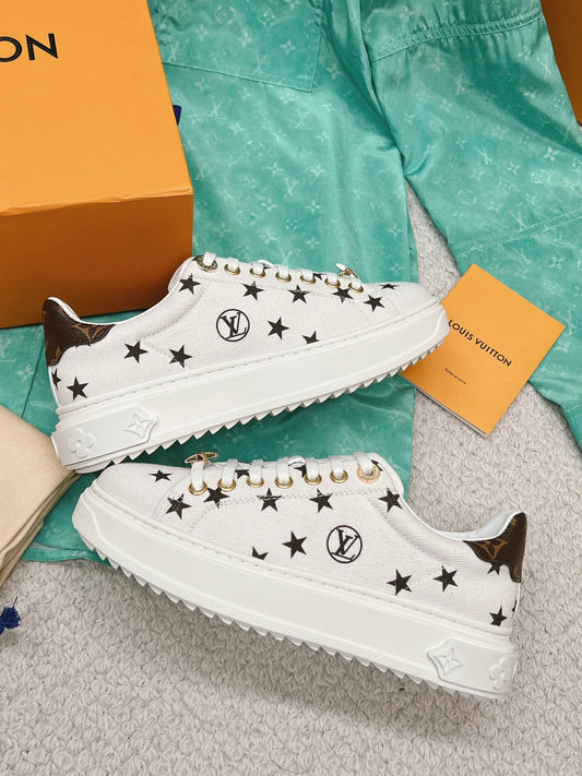 路L家-Vuitton x 草間彌生 經典小白鞋 白色