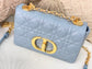 Dior Caro 小號20cm-天藍小牛皮