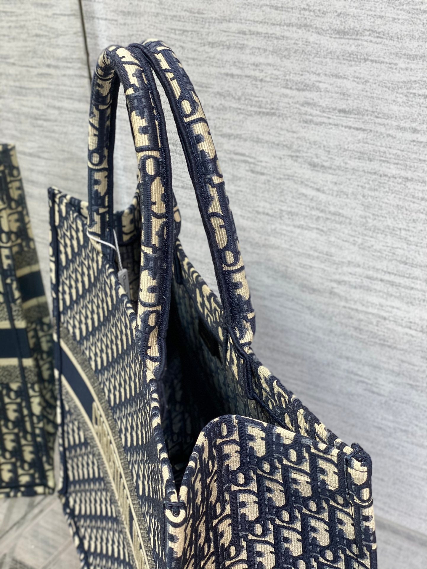 Dior Book Tote-大號41.5cm-深藍老花