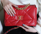 Chanel 19Bag-小號紅色