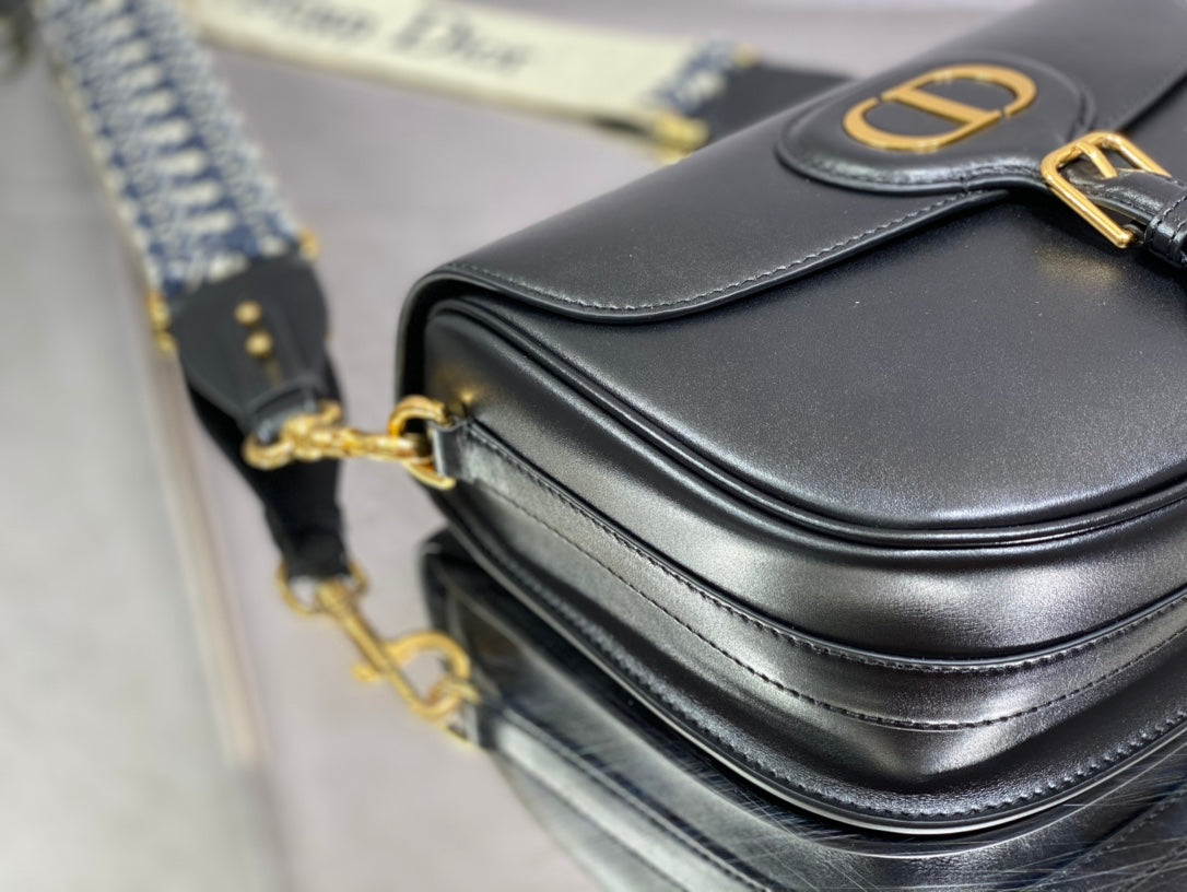Dior Bobby-大號27cm-黑色牛皮