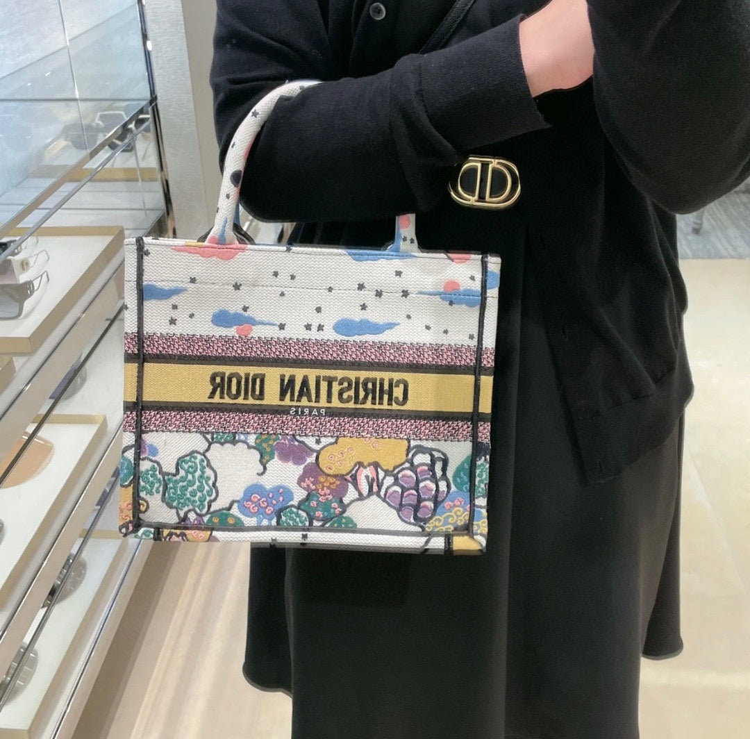 迪D家 Book Tote-小號26.5cm-白天空