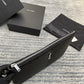 YSL MONOGRAM 大號手拿包-黑色小牛皮銀扣-36cm