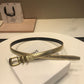 賽C家-金色金扣皮帶-1.8cm
