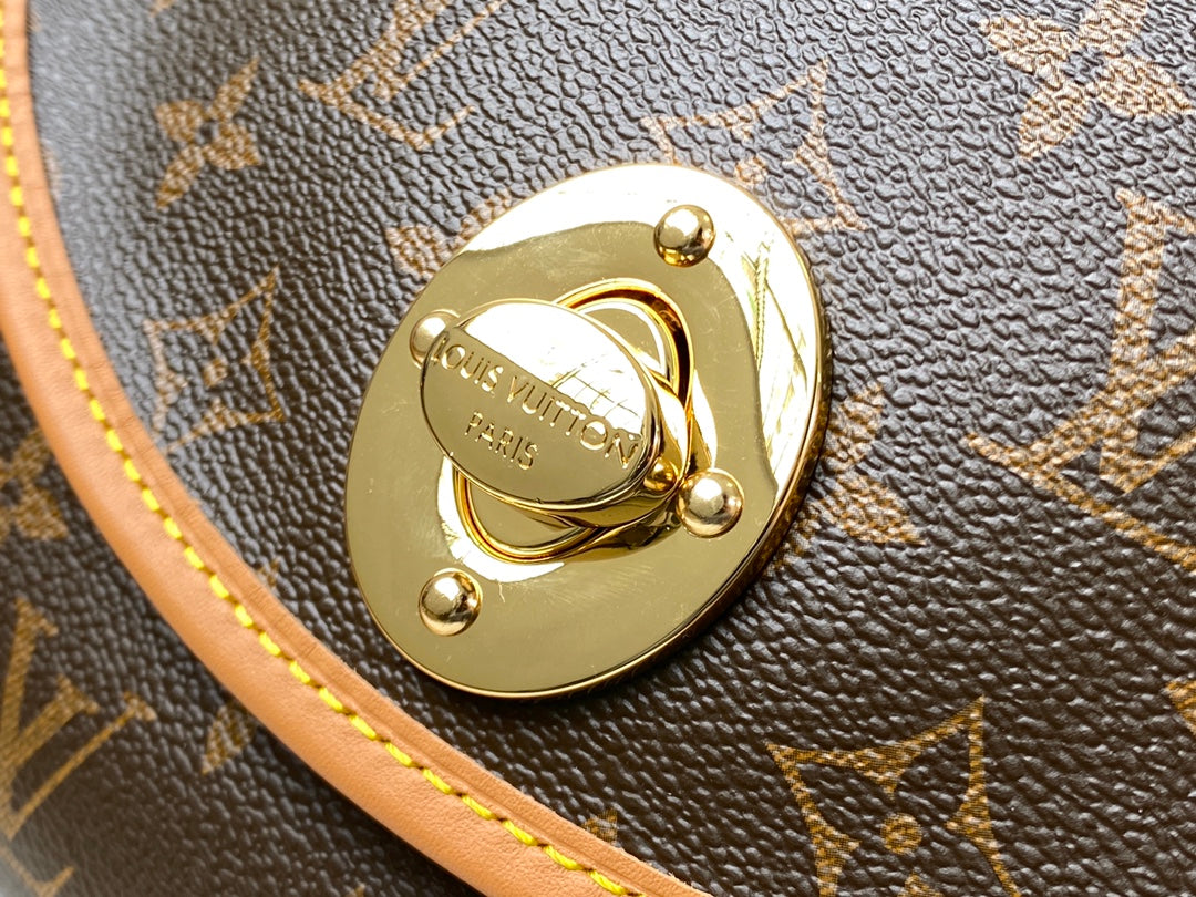 LV M40075 老花 Tulum 中古金豆手袋