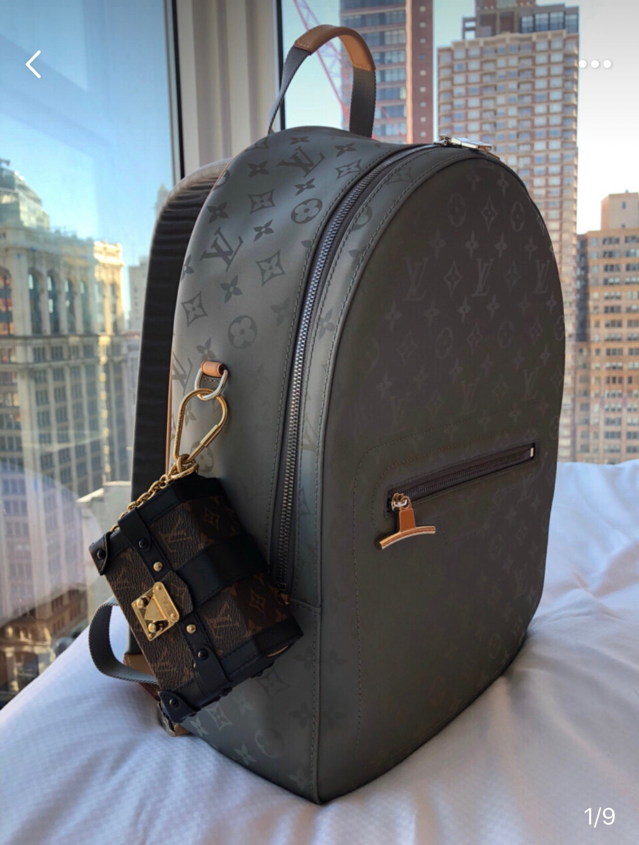 Lou-Monogram Titanium 小號 後背包