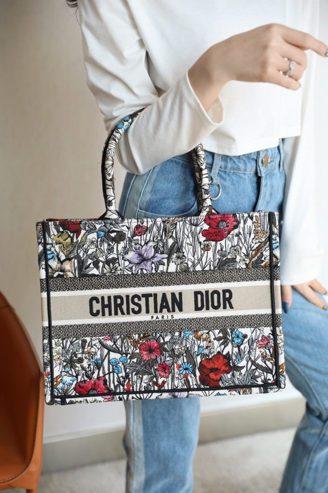 Dior Book Tote-小號36.5cm-月季花系列