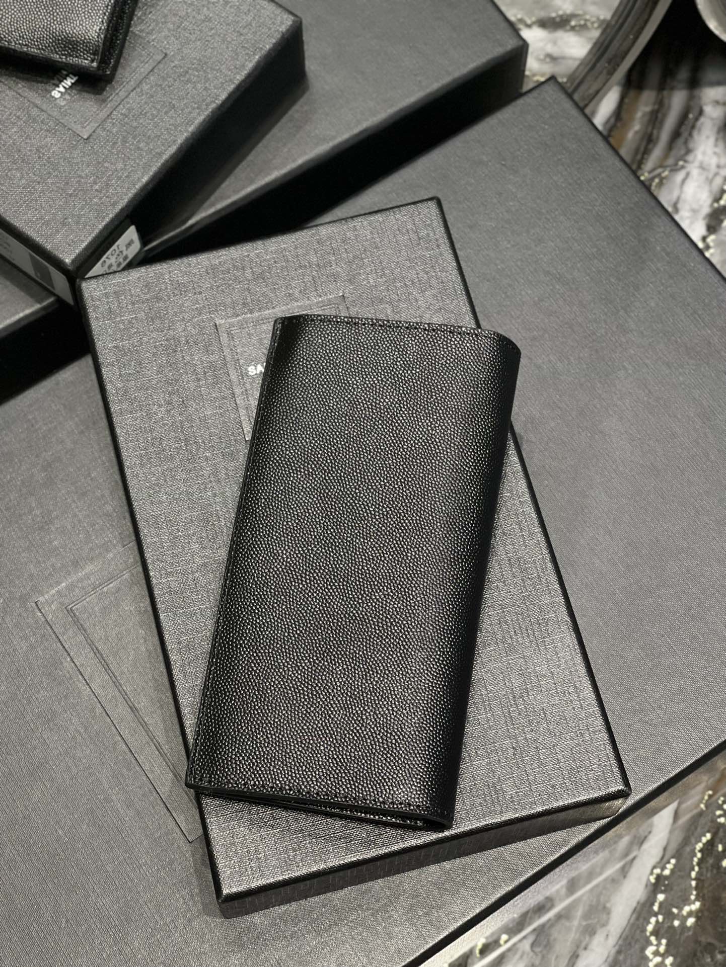 YSL 男士長款單折錢包