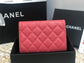 Chanel 復古CC荔枝牛皮-翻蓋中夾-復古五金