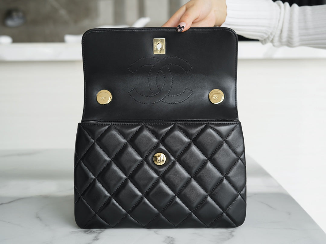 小香家-Trendy CC-菱格紋經典黑-25cm