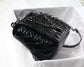 Dior Caro 褶皺漆皮系列 大號28cm-黑色