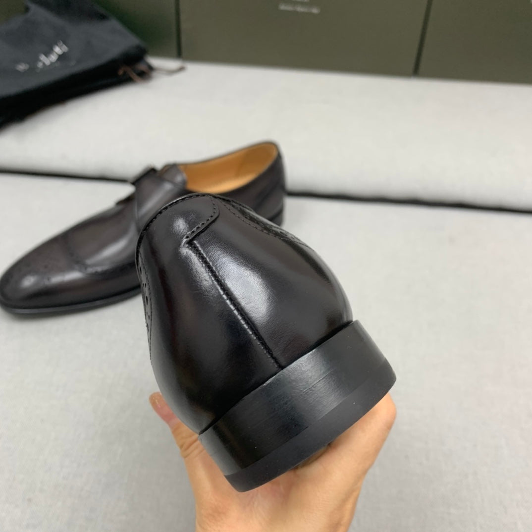 Ber-手工皮鞋 深咖色