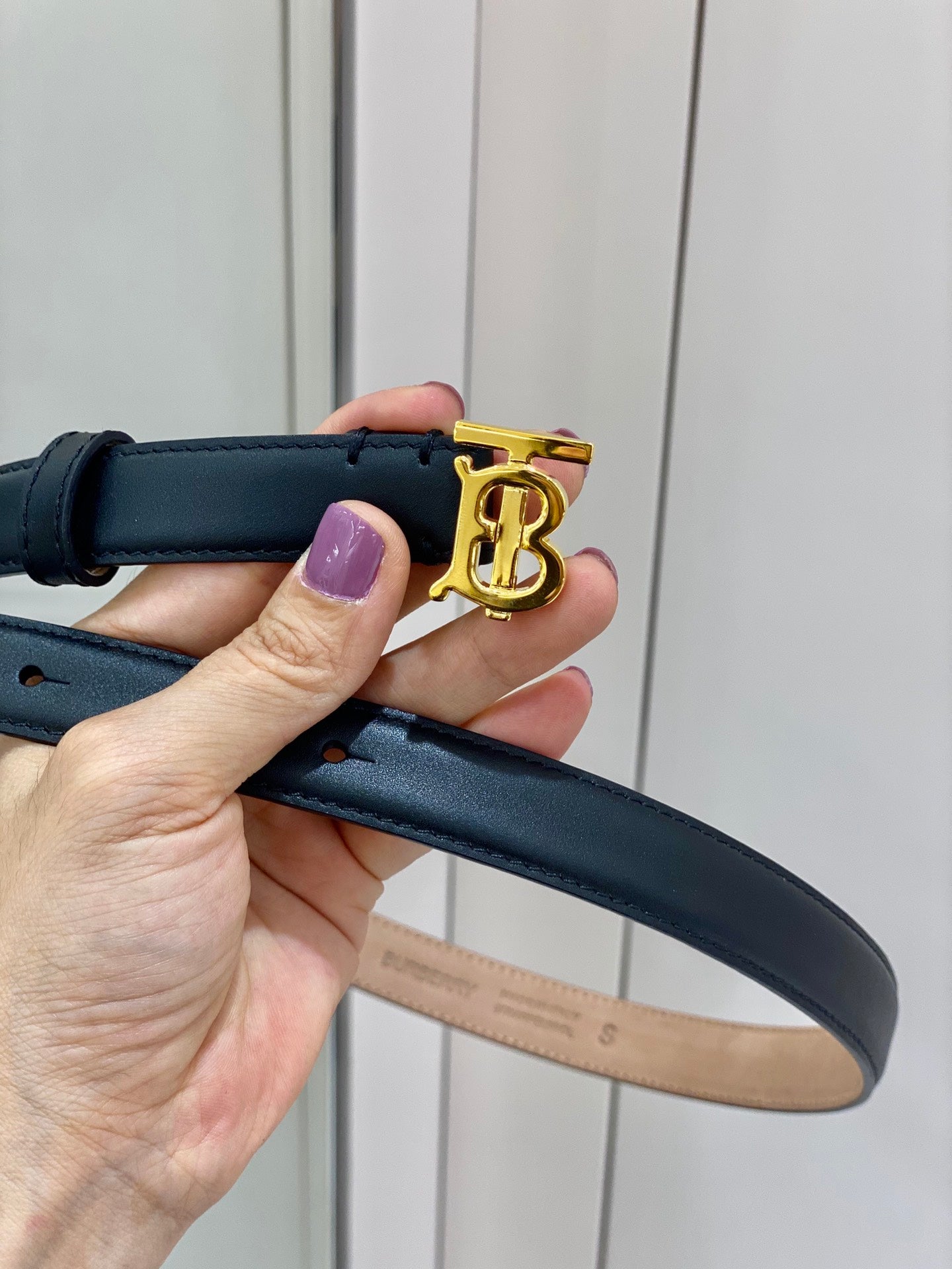 巴B家-黑色皮帶-2.0cm