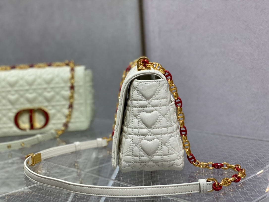 Dior-Caro 愛心七夕系列 中號 白色