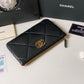 CHANEL 19系列小羊皮大格子零錢包