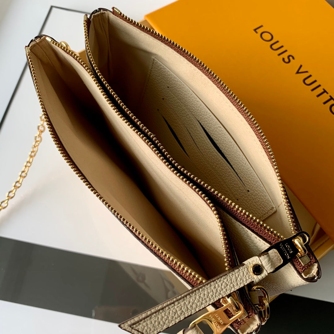 LV M80084 Double Zip Pochette鏈條包
