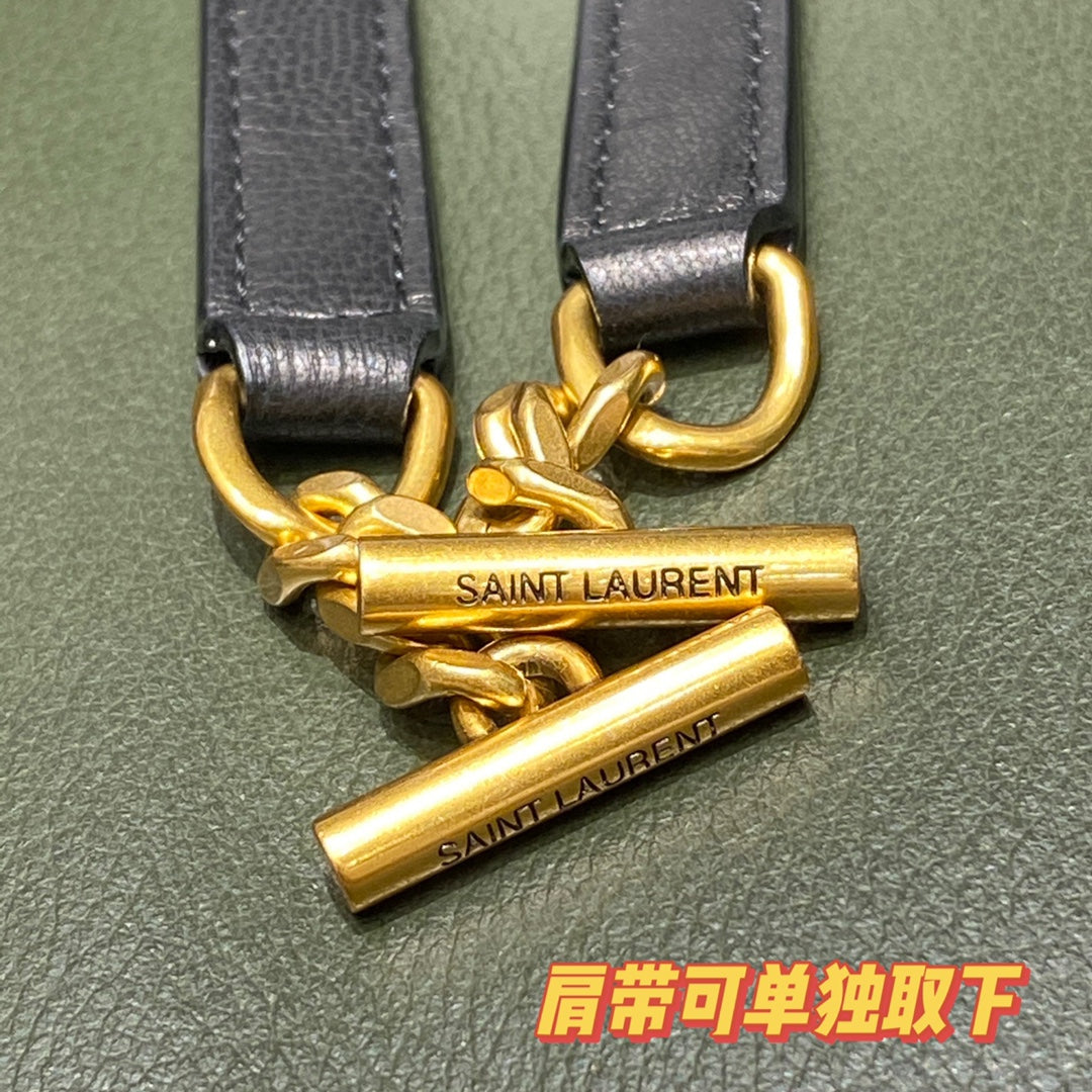 聖Y羅-Kate supple 99 小羊皮菱格紋翻蓋斜挎包